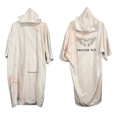 普魯士藍毛巾衣 雲彩石1