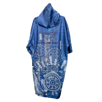 普魯士藍毛巾衣 工業圖3