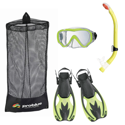 Problue 兒童/青少年 浮潛三寶 全乾式4