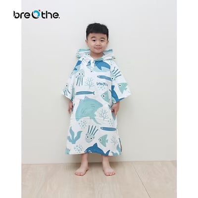 Breathe 水呼吸  兒童款毛巾衣(薄款)6