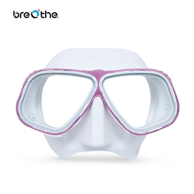 Breathe 水呼吸 自潛低容積面鏡 白底多色鋁合金框3