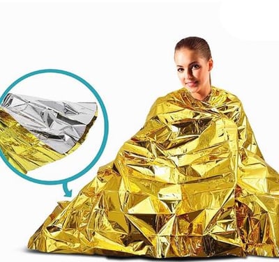 《緊急求生》戶外必備系列  救生毯  求生／保暖／地震／水災 / 金銀雙面3