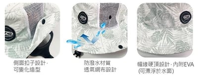 Aropec 水陸兩用漁夫帽 黑色5