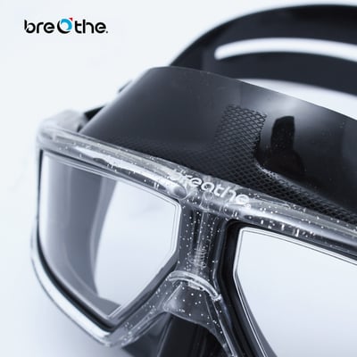 Breathe 水呼吸 散粉框防霧曲面面鏡 黑色3
