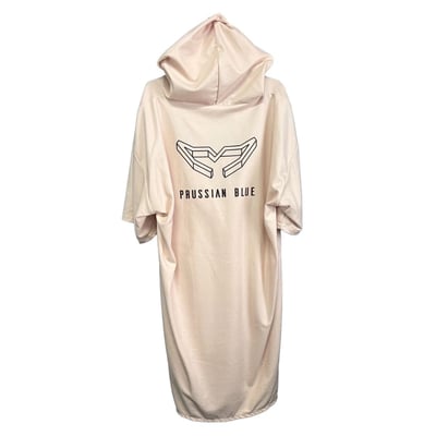 普魯士藍素色毛巾衣 奶茶色3