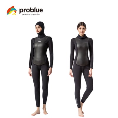 Problue 3mm 連帽超彈防寒衣 女款1