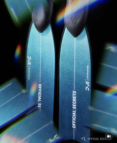 OS黑科技碳纖維蛙鞋 RAY 3D(光鍍款)1