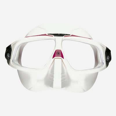 AquaLung Sphera X (思妃拉) 自潛低容積面鏡 白底桃紅2