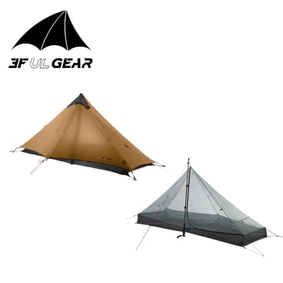 三峰出 3F 藍山1 Pro 新款20D無桿輕量單人帳 三/四季帳篷12