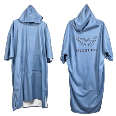 普魯士藍素色毛巾衣 藏青1