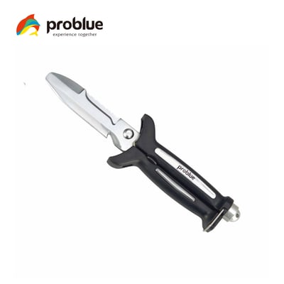 Problue 420不銹鋼二合一剪刀式平頭潛水刀1