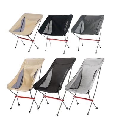 月亮椅 露營椅 折疊椅 黑/灰/米白1