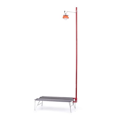 Naturehike NH 輕巧兩用折疊營燈架桿 紅色2