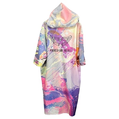 普魯士藍毛巾衣 水舞3