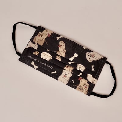 ARTT Chubby Dog狗狗口罩 黑底2