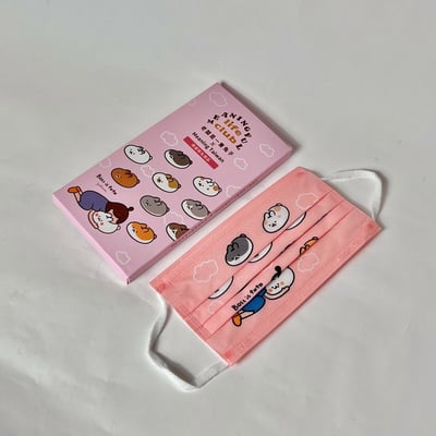 老闆是一隻兔子X Meaning公益聯名醫療平面兔兔口罩 吸爆兔兔款 亮粉色3