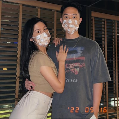 ARTT 貓咪口罩 奶茶色底3