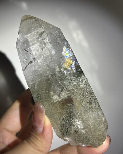 尼泊爾喜馬拉雅水晶｜三角資料庫、綠幽靈《JCO001》9