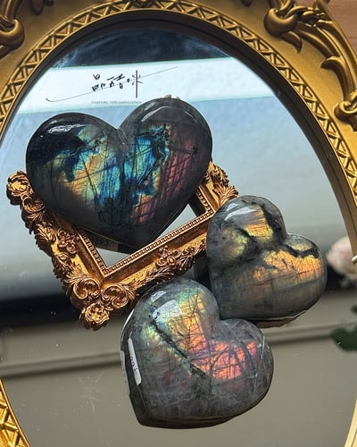 稀有特殊光感拉長石愛心 《JCS002》1