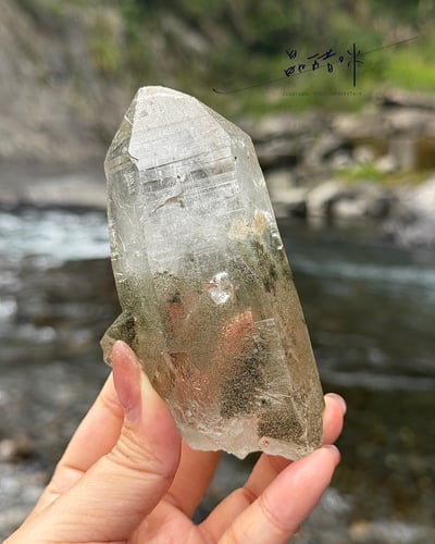 尼泊爾喜馬拉雅水晶｜三角資料庫、綠幽靈《JCO001》1