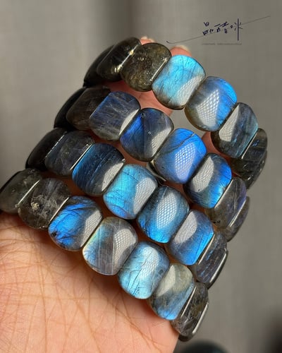 拉長石手排 深海藍光滿光款《JCB002》1