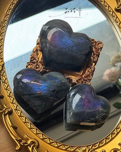銀河藍紫拉長石愛心 《JCS003》1