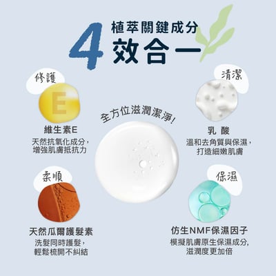 【Derma丹麥德瑪】兒童2合1洗髮沐浴露500ml9