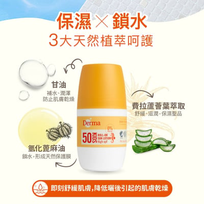 Derma兒童滾珠防水防曬乳5