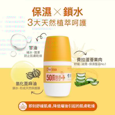 【Derma丹麥德瑪】兒童滾珠防水防曬乳5