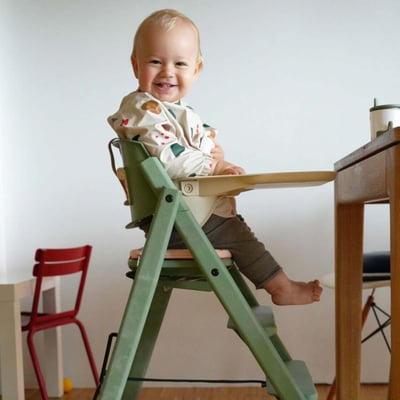 【KAOS】Klapp永續折疊成長餐椅-永續新星-礦岩綠2