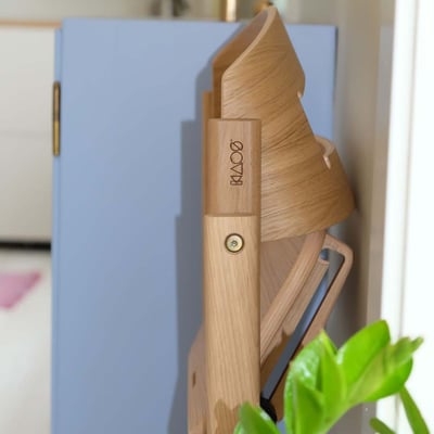 【KAOS】Klapp永續折疊成長餐椅-頂級橡木3