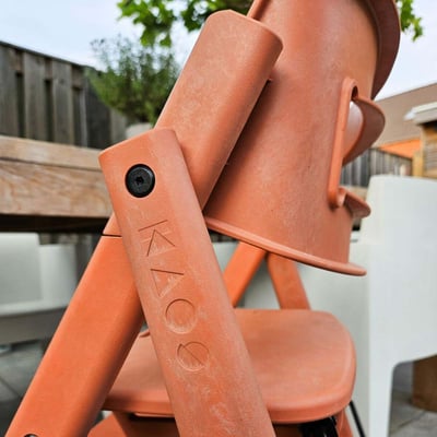 【KAOS】Klapp永續折疊成長餐椅-永續新星-日暮橘3