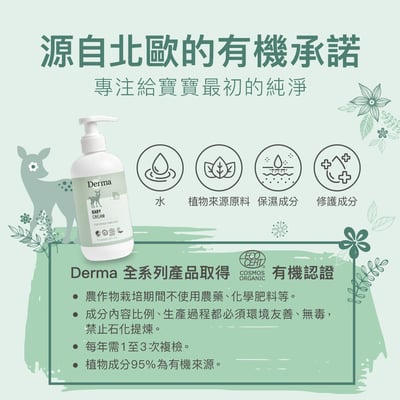 預購4月底-Derma寶寶護膚霜250ml10