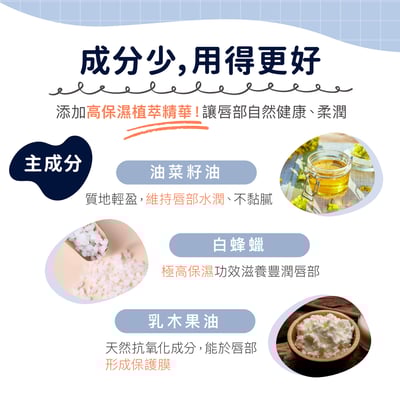 【Derma丹麥德瑪】蜂蠟植萃護唇膏(兩件組) 4.8g*26