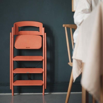 【KAOS】Klapp永續折疊成長餐椅-永續新星-日暮橘4