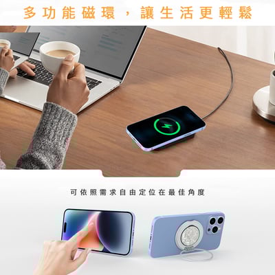 手機磁吸支架環 附黏貼式磁吸片 適用iPhone及Android系列手機