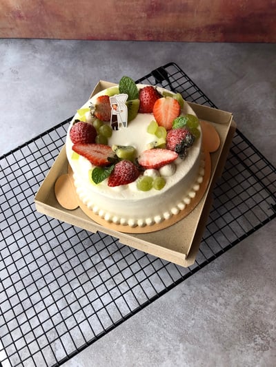 綜合水果戚風蛋糕1