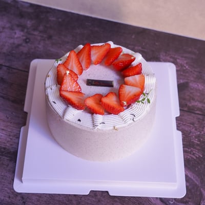 伯爵草莓戚風蛋糕3