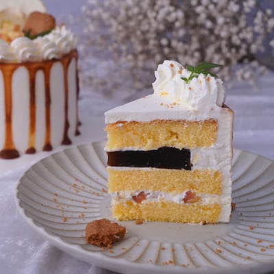 焦糖蘋果戚風蛋糕2