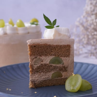 紅玉綠葡萄戚風蛋糕2