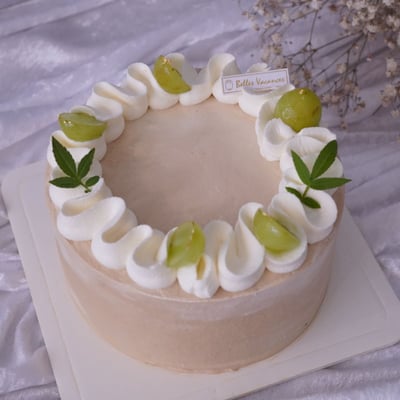 紅玉綠葡萄戚風蛋糕1