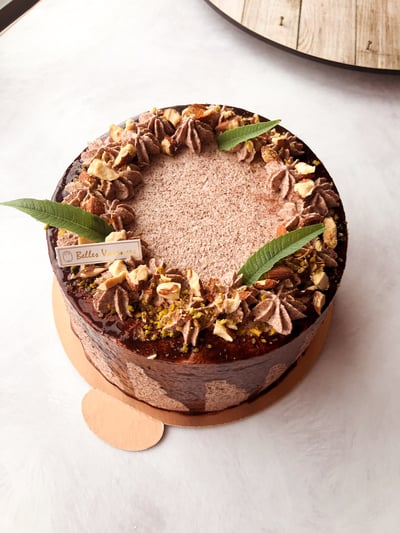 香蕉巧克力戚風蛋糕2