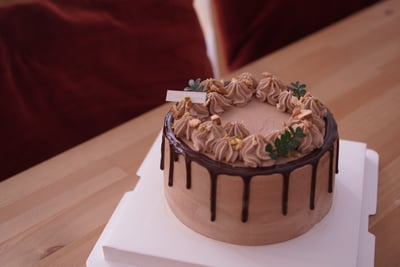 香蕉巧克力戚風蛋糕1