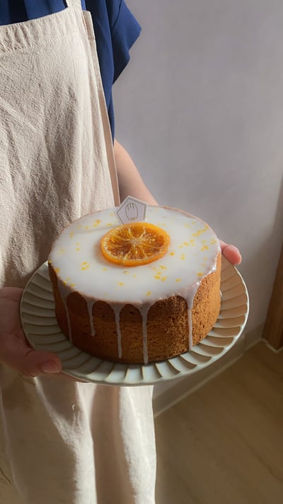 【可宅配】橙香戚風蛋糕1