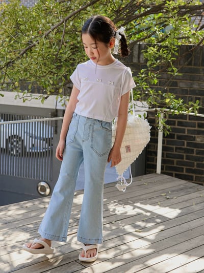 洋氣喇叭牛仔褲3