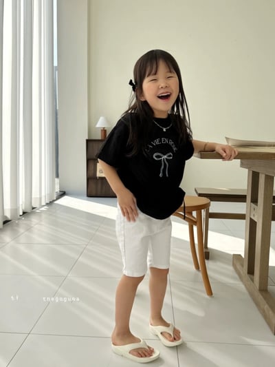 寬鬆字母蝴蝶結上衣5