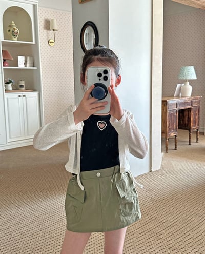 鑲珍珠 鏤空愛心細肩帶3