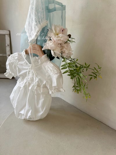 公主袖套裝爬服2