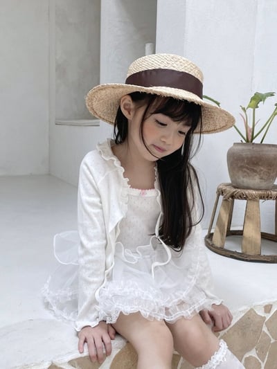 小花捲邊上衣13