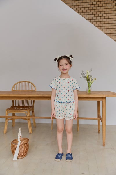 田園風小花朵套裝5